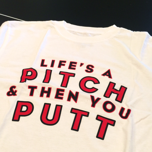 Life's A Pitch 100% Cotton Tee-Shirt