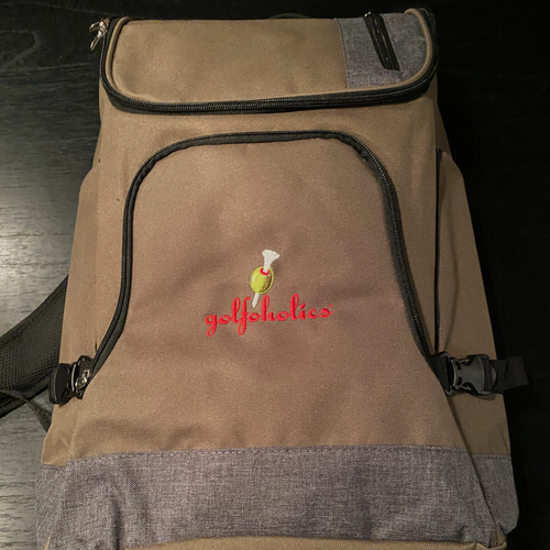Golfoholics Olive Canvas Backpack